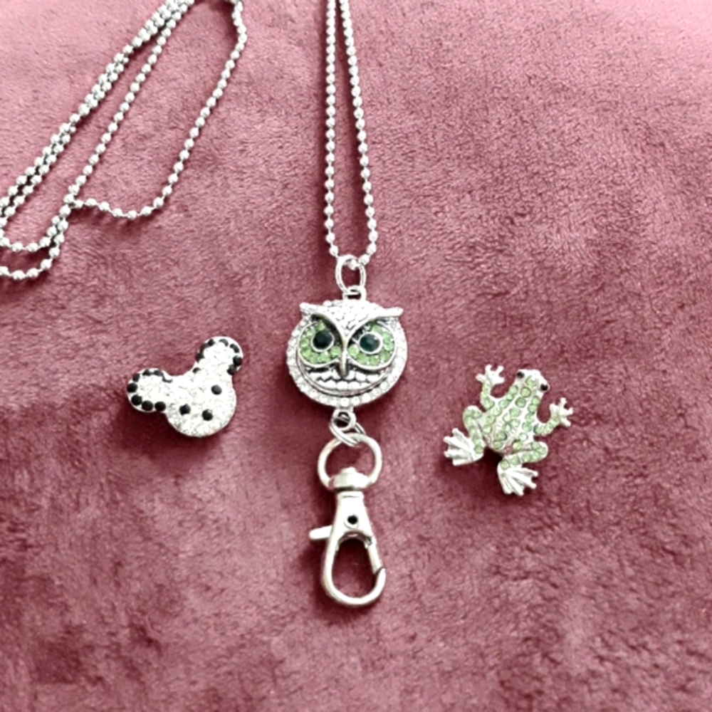 Snap Button Lanyard Necklace